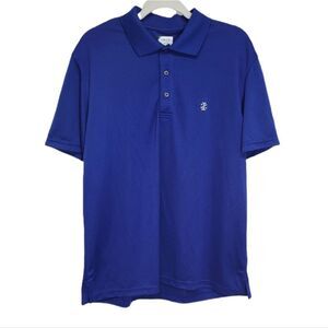 IZOD Men's Golf Polo Navy Blue Short Sleeve Shirt Size Large